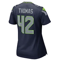 Maillot de match Nike Drake Thomas College Navy pour femme des Seattle Seahawks