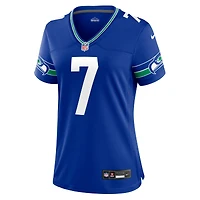 Maillot de joueur Nike Geno Smith Royal Seattle Seahawks pour femme