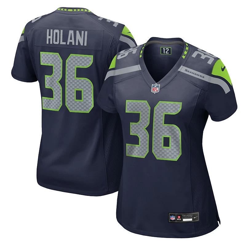 Women's Nike George Holani College Navy Seattle Seahawks Team Game Jersey