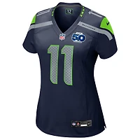 Maillot Nike Jaxon Smith-Njigba College Navy pour femme, 50e match de la saison des Seattle Seahawks