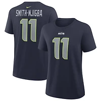 Women's Nike Jaxon Smith-Njigba Navy Seattle Seahawks Player Name & Number T-Shirt