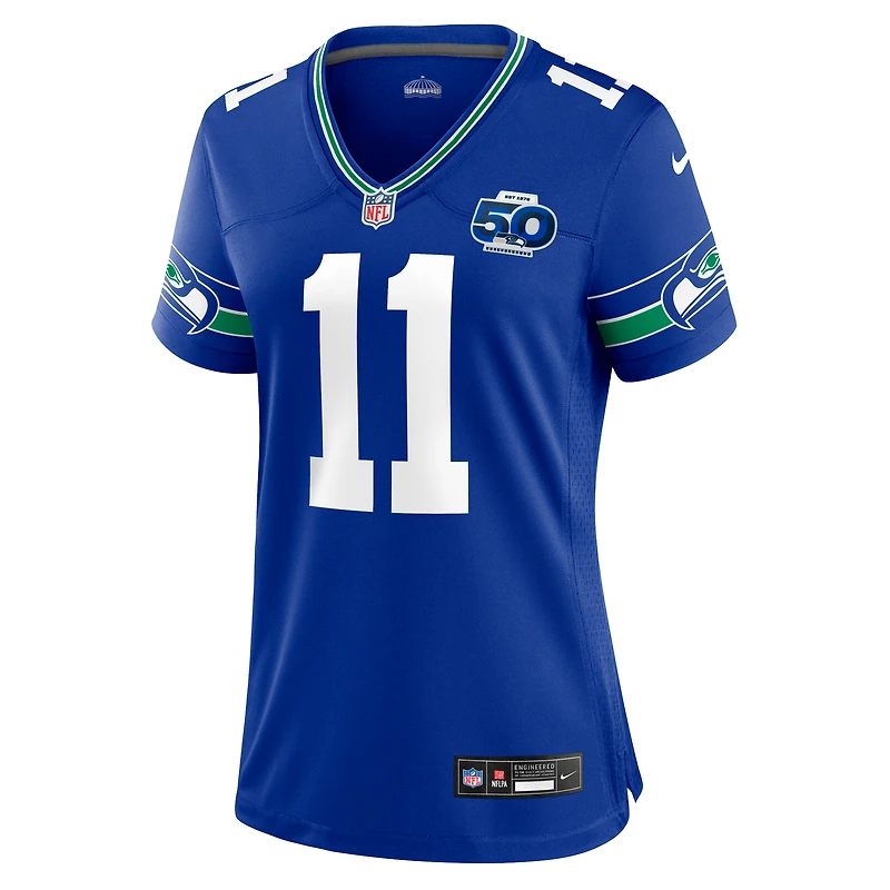 Maillot Nike Jaxon Smith-Njigba Royal pour femme, match de la 50e saison des Seattle Seahawks, Alternate 2