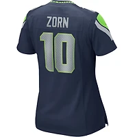 Women's Nike Jim Zorn College Navy Seattle Seahawks Game Retired Player Jersey