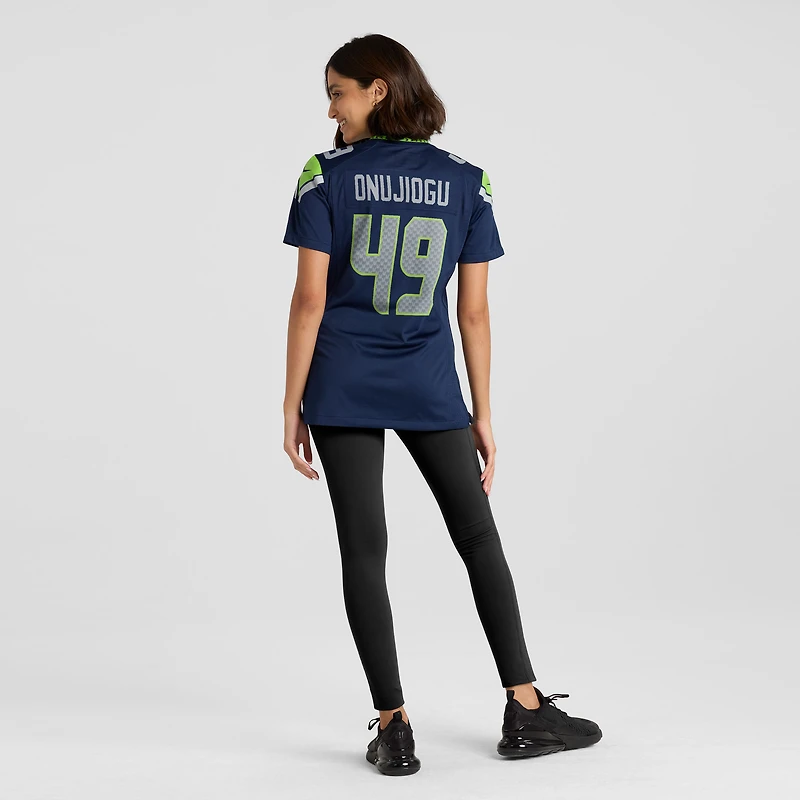 Women's Nike Joshua Onujiogu  College Navy Seattle Seahawks Team Game Jersey