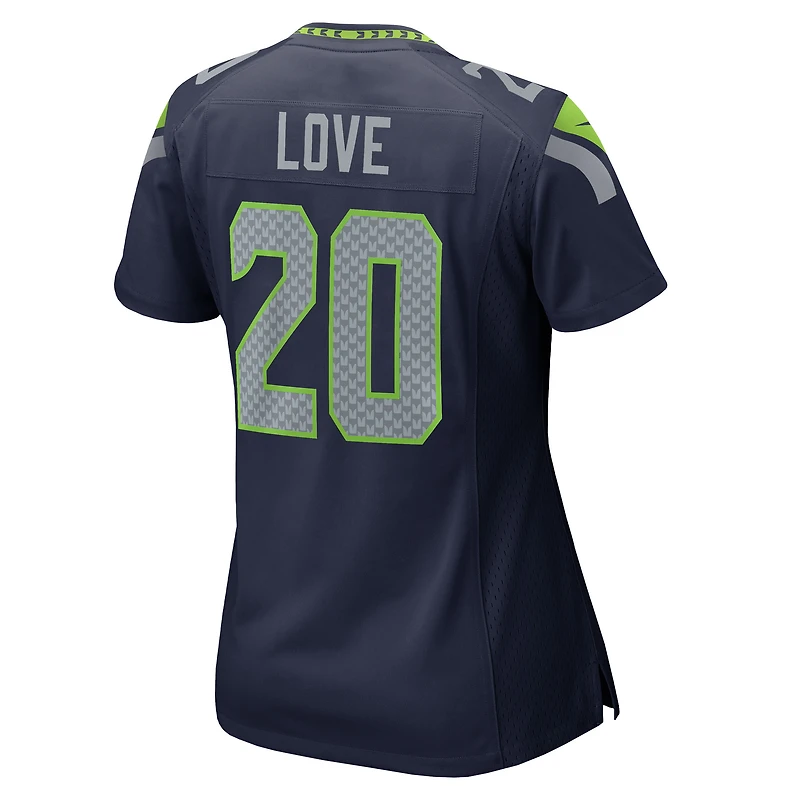 Women's Nike Julian Love Royal Seattle Seahawks Throwback Player Game Jersey
