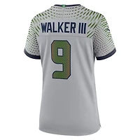Women's Nike Kenneth Walker III Wolf Gray Seattle Seahawks 2025 Rivalries Collection Game Jersey