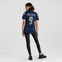 Maillot de match Nike Kenneth Walker III College Navy pour femme des Seattle Seahawks