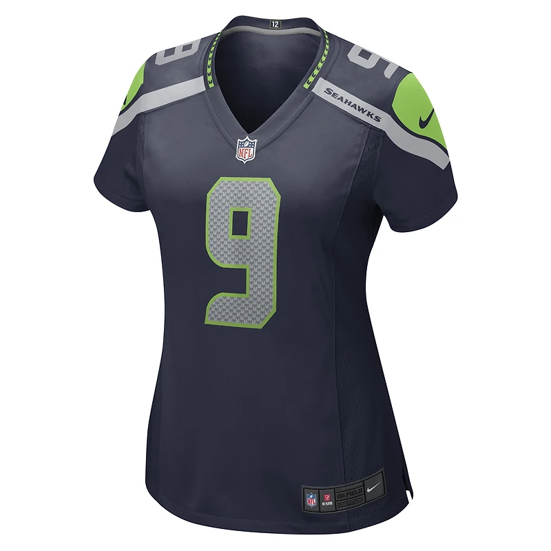 Maillot de joueur Nike Kenneth Walker III bleu marine des Seattle Seahawks pour femmes