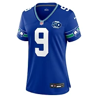 Maillot Nike Kenneth Walker III Royal pour femme, match alternatif de la 50e saison des Seattle Seahawks