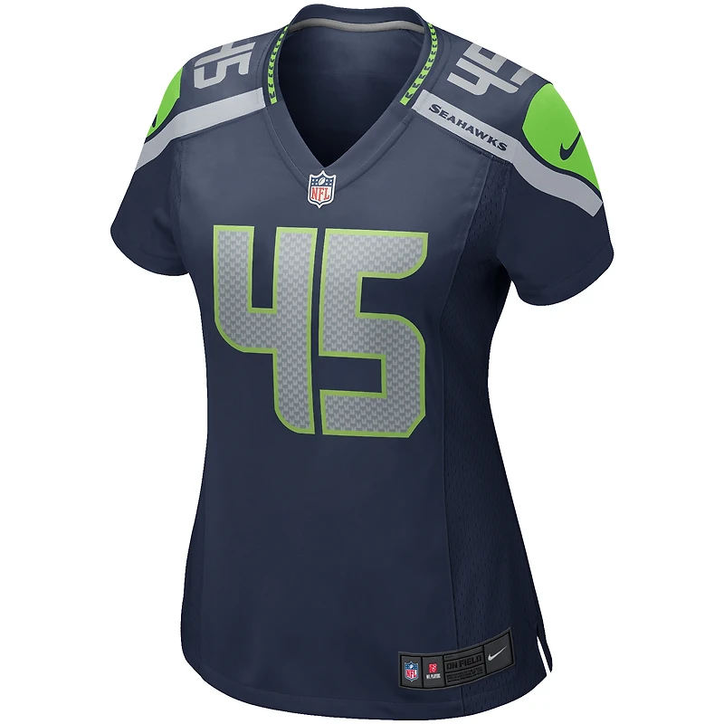 Maillot de joueur retraité Nike Kenny Easley College Navy des Seattle Seahawks pour femme