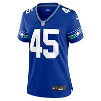 Maillot Nike Kenny Easley Royal Seattle Seahawks Throwback Joueur retraité pour femme