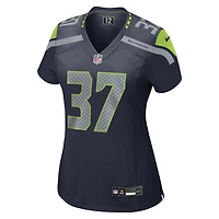 Women's Nike Maxen Hook  College Navy Seattle Seahawks Team Game Jersey