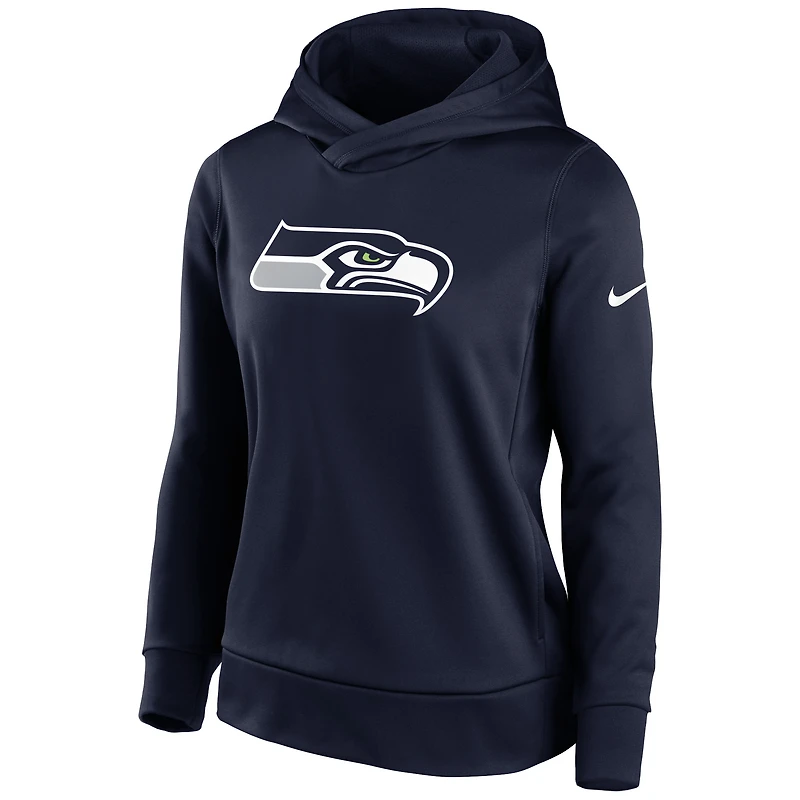 Women's Nike Navy Seattle Seahawks Lightweight Performance Hooded Top