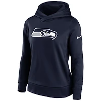 Women's Nike Navy Seattle Seahawks Lightweight Performance Hooded Top