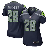 Women's Nike Nehemiah Pritchett College Navy Seattle Seahawks Team Game Jersey