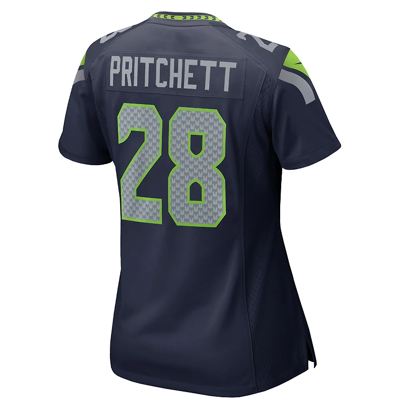 Women's Nike Nehemiah Pritchett College Navy Seattle Seahawks Team Game Jersey