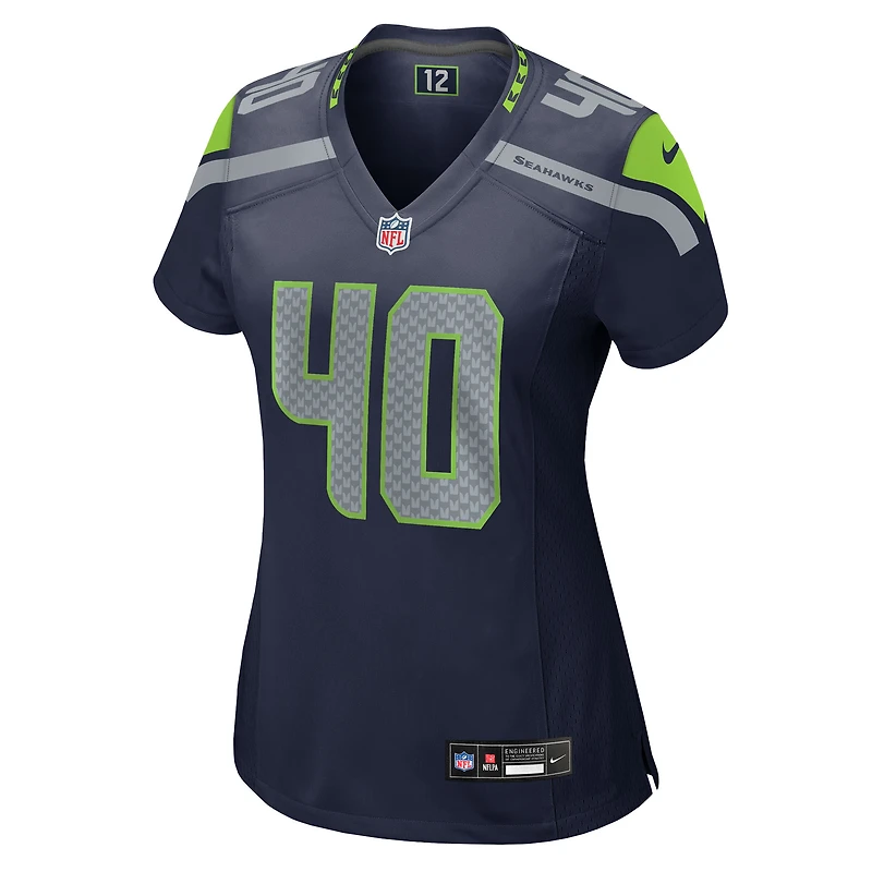 Maillot Nike Robbie Ouzts College Navy pour femme des Seattle Seahawks