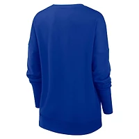 Women's Nike Royal Seattle Seahawks Rewind Playback Icon Performance Pullover Sweatshirt