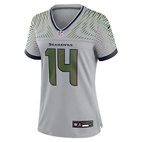 Maillot Nike Sam Darnold Wolf Grey pour femme des Seattle Seahawks 2025 Rivalries Collection Game