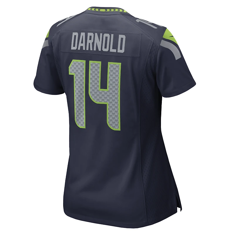 Maillot de match Nike Sam Darnold College Navy Seattle Seahawks pour femme