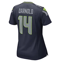 Maillot de match Nike Sam Darnold College Navy Seattle Seahawks pour femme