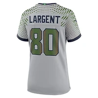 Women's Nike Steve Largent Wolf Gray Seattle Seahawks 2025 Rivalries Collection Retired Game Jersey