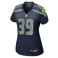 Maillot Nike Ty Okada College Navy pour femme des Seattle Seahawks