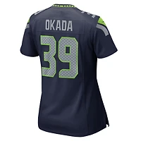 Women's Nike Ty Okada  College Navy Seattle Seahawks Team Game Jersey