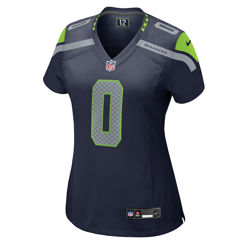 Women's Nike Tyrel Dodson College Navy Seattle Seahawks Team Game Jersey