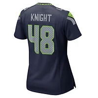 Maillot de match Nike Tyrice Knight College Navy pour femme des Seattle Seahawks