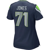 Maillot de joueur retraité Nike Walter Jones College Navy des Seattle Seahawks pour femme