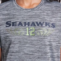 Women's Nike Wolf Gray Seattle Seahawks 2025 Rivalries Collection Sideline Velocity Dri-FIT T-Shirt