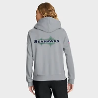 Women's Nike Wolf Gray Seattle Seahawks 2025 Rivalries Collection Standard Issue Sideline Dri-FIT Hoodie