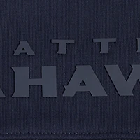 Sweat à capuche court orné de bijoux Pro Standard College Navy pour femme des Seattle Seahawks