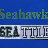 Women's Pro Standard Royal Seattle Seahawks Split Logo Full-Zip Hoodie