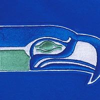 Women's Pro Standard Royal Seattle Seahawks Split Logo Full-Zip Hoodie