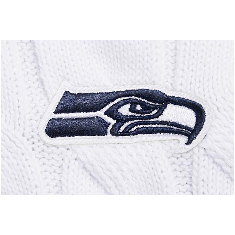 Pull à col en V Pro Standard blanc pour femmes des Seattle Seahawks Prep