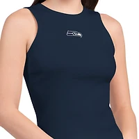 Débardeur court Starter bleu marine Seattle Seahawks pour femme