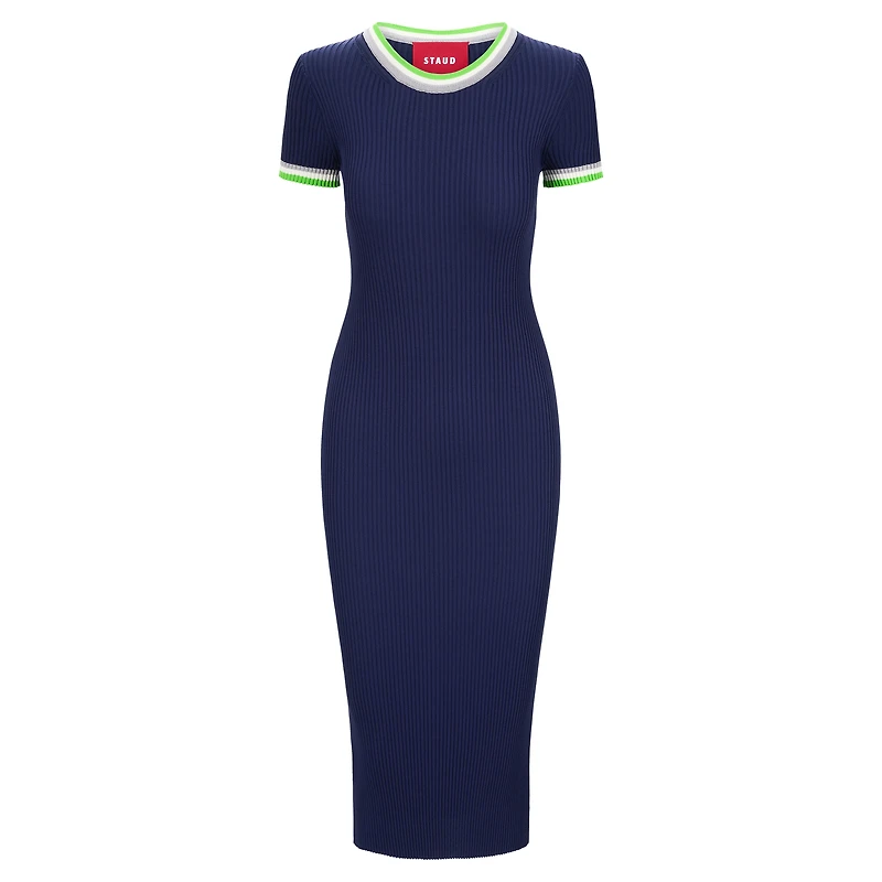 Women's STAUD  College Navy/Green Seattle Seahawks Colleen Dress