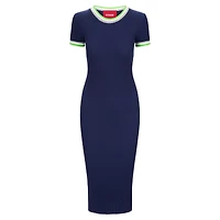 Women's STAUD  College Navy/Green Seattle Seahawks Colleen Dress