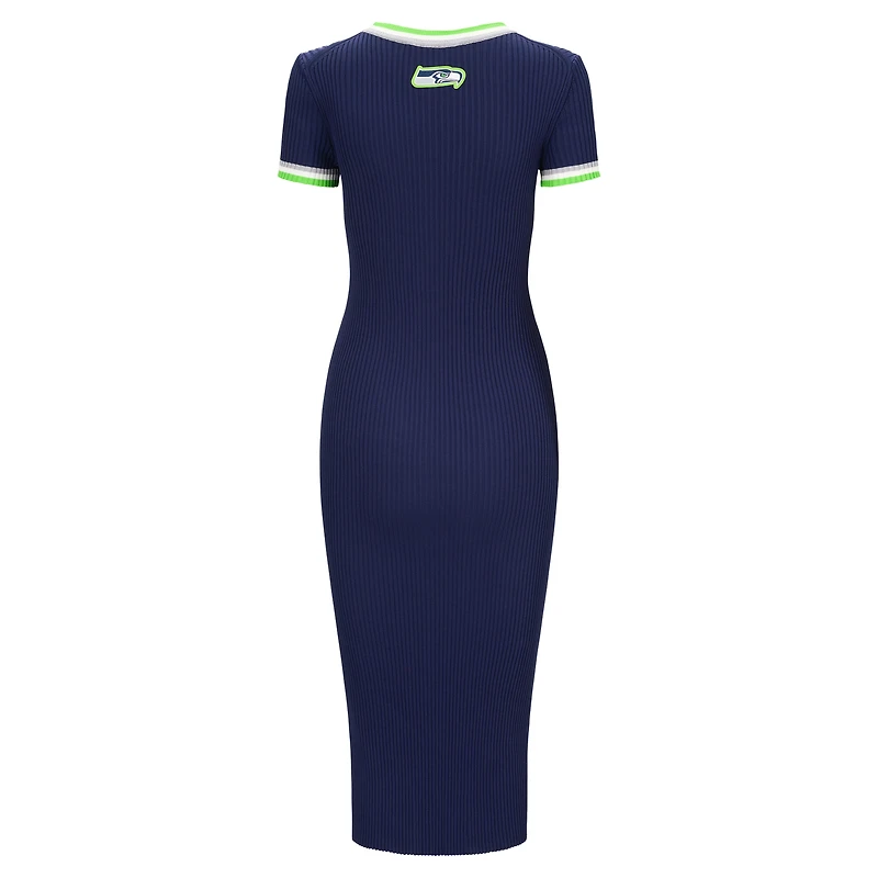 Women's STAUD  College Navy/Green Seattle Seahawks Colleen Dress