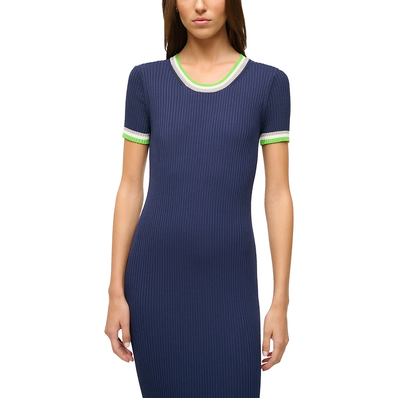 Women's STAUD College Navy/Green Seattle Seahawks Colleen Dress