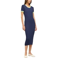 Women's STAUD  College Navy/Green Seattle Seahawks Colleen Dress