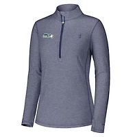 Veste zippée quart de tour Tommy Bahama College Navy Seattle Seahawks Sport Playa Vista pour femme