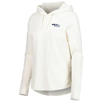 Women's Tommy Bahama Cream Seattle Seahawks Ashby Isles Jersey Pullover Hoodie