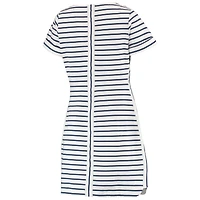 Women's Tommy Bahama White Seattle Seahawks Tri-Blend Jovanna Striped Dress