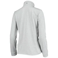Women's Vineyard Vines Heather Gray Seattle Seahawks Sankaty Shep Half-Zip Pullover Top