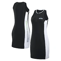 Women's WEAR by Erin Andrews Black Seattle Seahawks Bodyframing Tank Dress