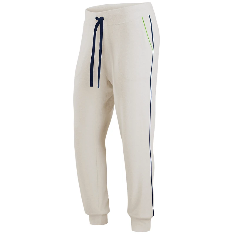 WEAR par Erin Andrews crème Seattle Seahawks Tri-Blend Raglan Pullover Sweatshirt & Pants - Ensemble de salon