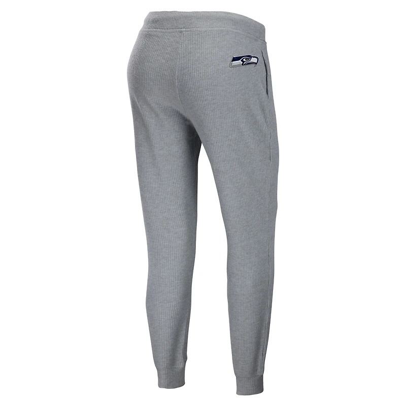 Ensemble de détente pour femme WEAR by Erin Andrews avec sweat à capuche et pantalon gris chiné des Seattle Seahawks